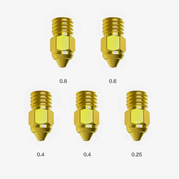 Creality MK8 sárgaréz fúvóka (5-pack)